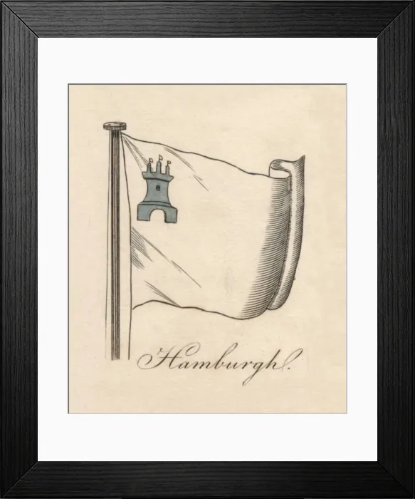 Framed Print : Hamburgh, 1838
