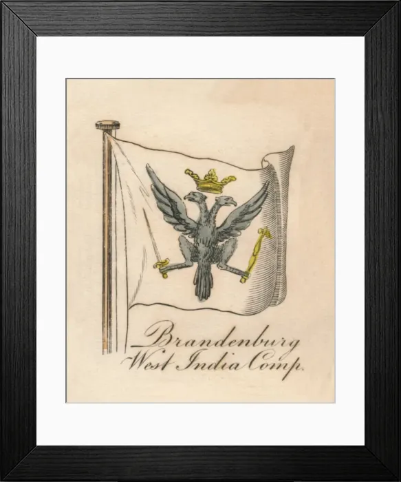Framed Print : Brandenburg West India Comp, 1838 Framed Print : Brandenburg West India Comp, 1838