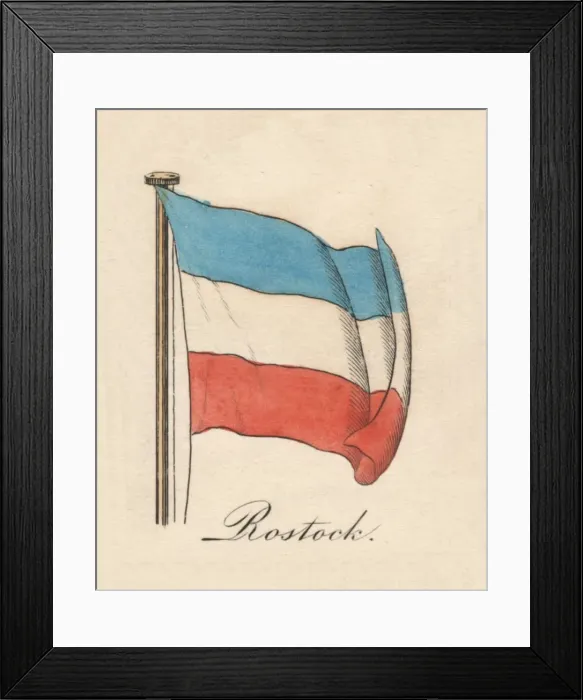 Framed Print : Rostock, 1838 Framed Print : Rostock, 1838