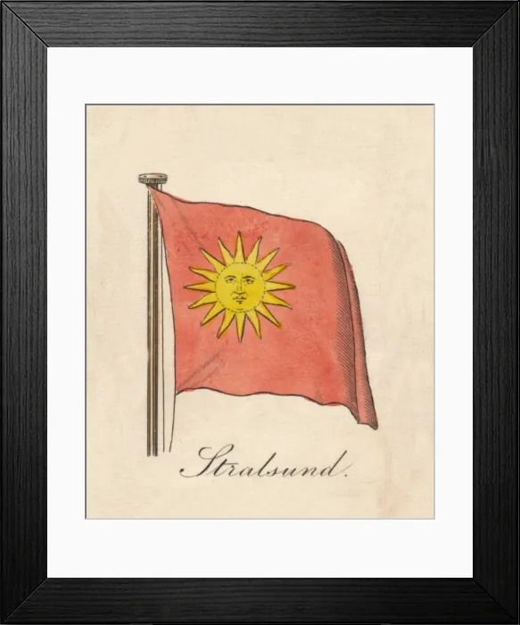Framed Print : Stralsund, 1838 Framed Print : Stralsund, 1838