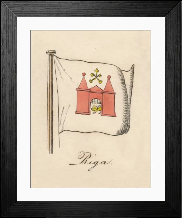 Framed Print : Riga, 1838 Framed Print : Riga, 1838