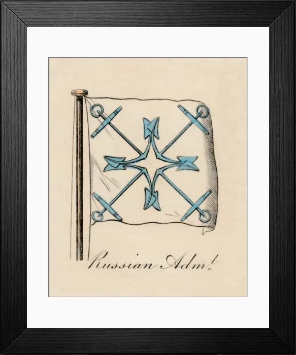 Framed Print : Russian Admiral, 1838 Framed Print : Russian Admiral, 1838