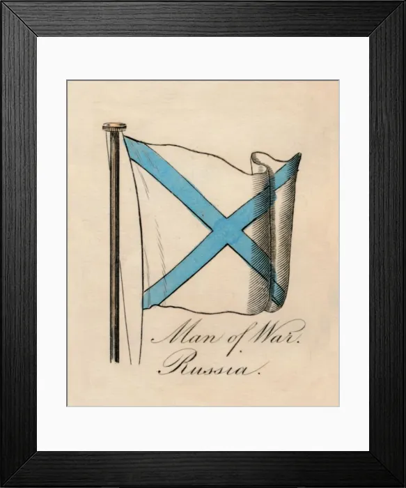 Framed Print : Man of War - Russia, 1838 Framed Print : Man of War - Russia, 1838