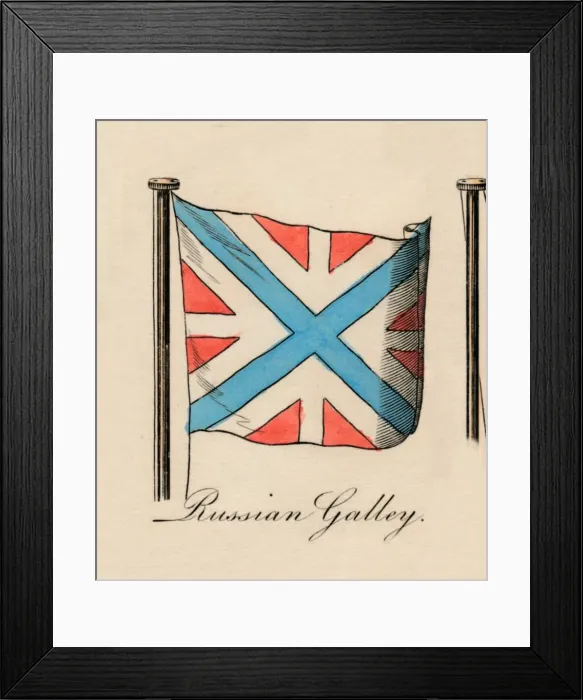 Framed Print : Russian Galley, 1838 Framed Print : Russian Galley, 1838
