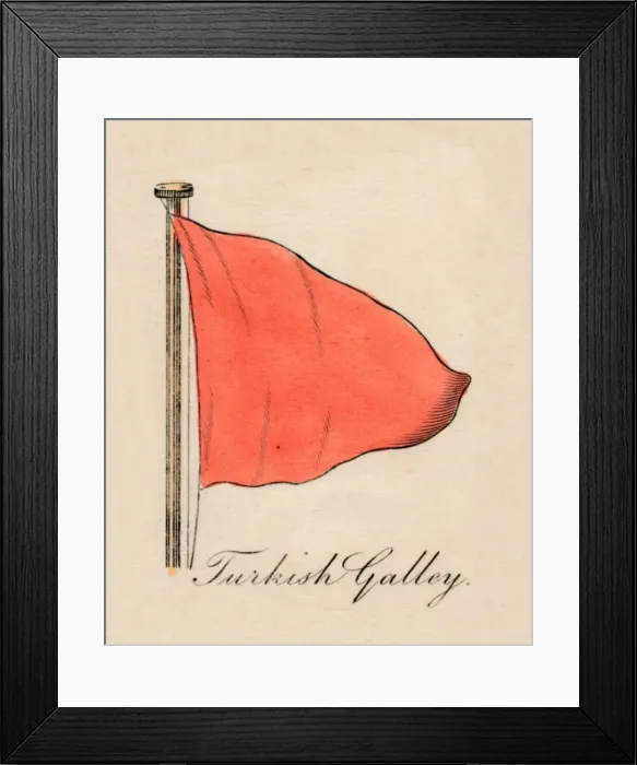 Framed Print : Turkish Galley, 1838 Framed Print : Turkish Galley, 1838