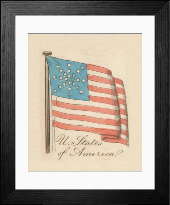 Framed Print : United States of America, 1838 Framed Print : United States of America, 1838