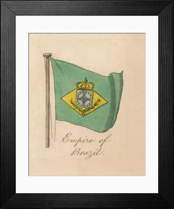 Framed Print : Empire of Brazil, 1838 Framed Print : Empire of Brazil, 1838