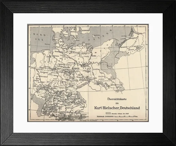 Framed Print : Ubersichtskarte zu Kurt Hielscher Deutschland, 1931. Artist: Kurt Hielscher Framed Print : Ubersichtskarte zu Kurt Hielscher Deutschland, 1931. Artist: Kurt Hielscher