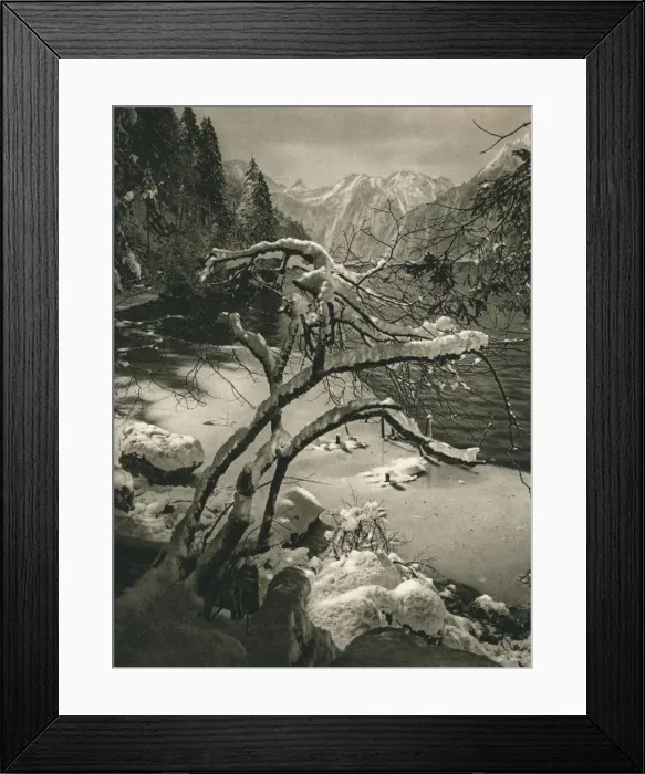 Framed Print : Berchtesgaden: Konigsee - Malerwinkel, 1931. Artist: Kurt Hielscher Framed Print : Berchtesgaden: Konigsee - Malerwinkel, 1931. Artist: Kurt Hielscher