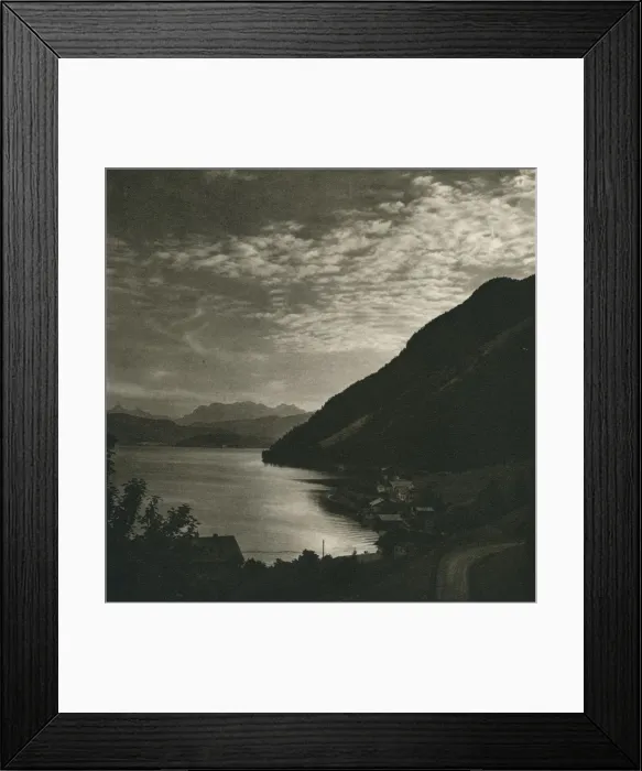 Framed Print : Evening on the Walchensee, 1931. Artist: Kurt Hielscher Framed Print : Evening on the Walchensee, 1931. Artist: Kurt Hielscher