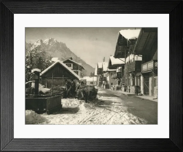 Framed Print : Garmisch, 1931. Artist: Kurt Hielscher Framed Print : Garmisch, 1931. Artist: Kurt Hielscher