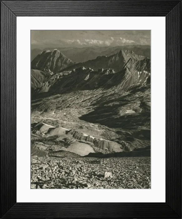 Framed Print : View from the Zugspitze, 1931. Artist: Kurt Hielscher Framed Print : View from the Zugspitze, 1931. Artist: Kurt Hielscher