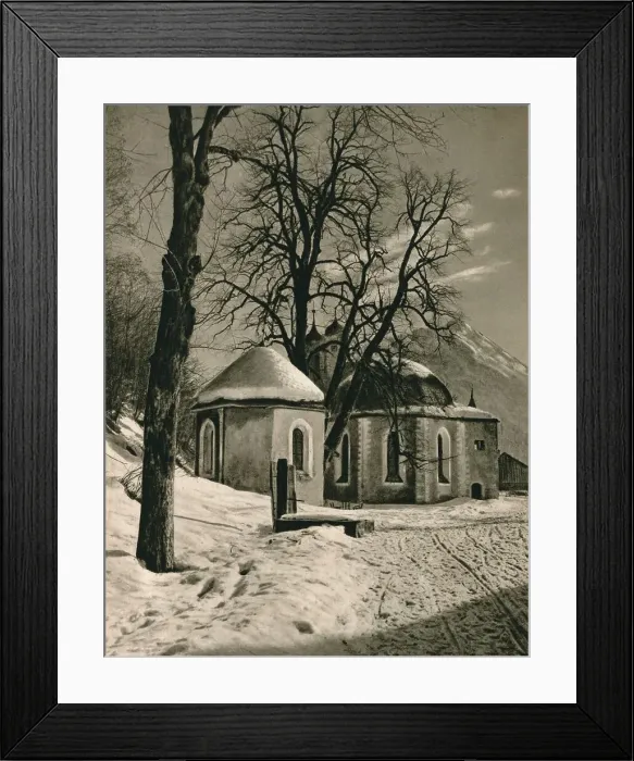 Framed Print : Oberstdorf (Allgau). Lorettokapelle, 1931. Artist: Kurt Hielscher Framed Print : Oberstdorf (Allgau). Lorettokapelle, 1931. Artist: Kurt Hielscher
