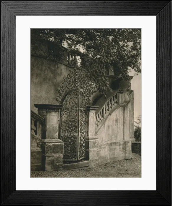 Framed Print : Meersburg (Bodensee). Entrance to the new castle, 1931. Artist: Kurt Hielscher Framed Print : Meersburg (Bodensee). Entrance to the new castle, 1931. Artist: Kurt Hielscher