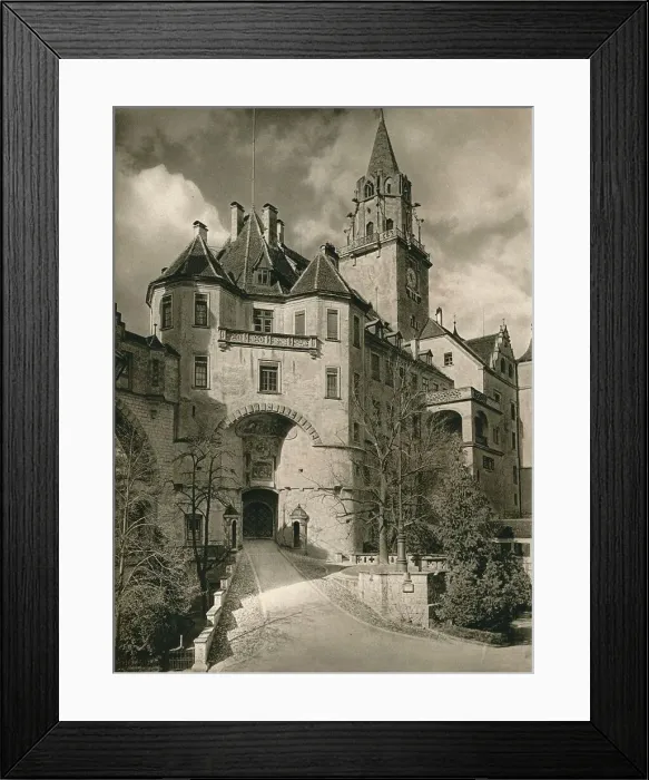 Framed Print : Sigmaringen - Porch of the Castle, 1931. Artist: Kurt Hielscher Framed Print : Sigmaringen - Porch of the Castle, 1931. Artist: Kurt Hielscher