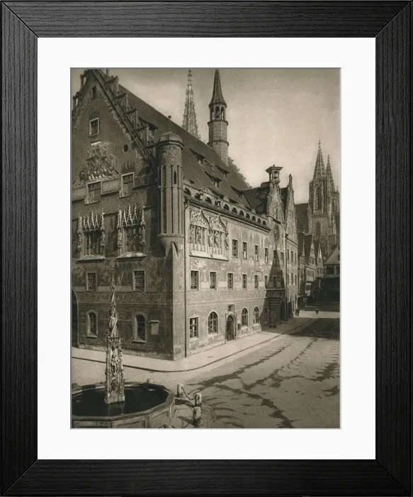 Framed Print : Ulm. Town - Hall - Cathedral Tower, 1931. Artist: Kurt Hielscher Framed Print : Ulm. Town - Hall - Cathedral Tower, 1931. Artist: Kurt Hielscher