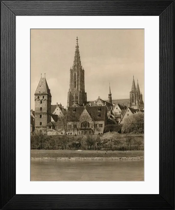 Framed Print : Ulm. Cathedral - Metzger Tower, 1931. Artist: Kurt Hielscher Framed Print : Ulm. Cathedral - Metzger Tower, 1931. Artist: Kurt Hielscher