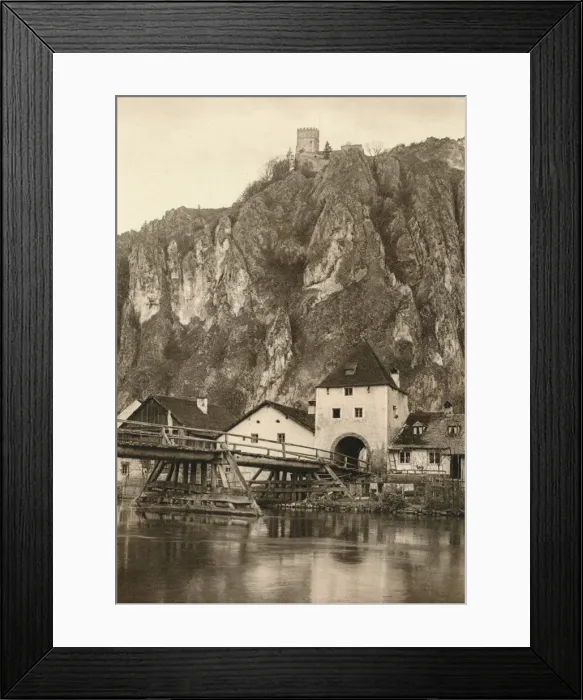 Framed Print : Neu-Essing with Randeck ruin in the Altmuhl Valley, 1931. Artist: Kurt Hielscher Framed Print : Neu-Essing with Randeck ruin in the Altmuhl Valley, 1931. Artist: Kurt Hielscher
