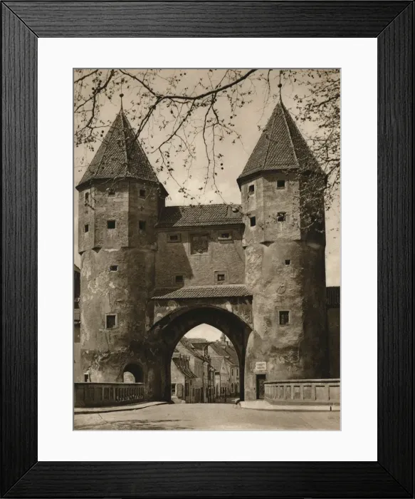 Framed Print : Amberg. Nabburger Tor, 1931. Artist: Kurt Hielscher Framed Print : Amberg. Nabburger Tor, 1931. Artist: Kurt Hielscher