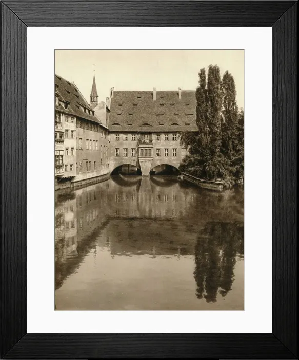 Framed Print : Nuremberg - Hospital, 1931. Artist: Kurt Hielscher Framed Print : Nuremberg - Hospital, 1931. Artist: Kurt Hielscher