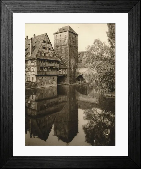 Framed Print : Nuremberg - Hunkersteg, 1931. Artist: Kurt Hielscher Framed Print : Nuremberg - Hunkersteg, 1931. Artist: Kurt Hielscher
