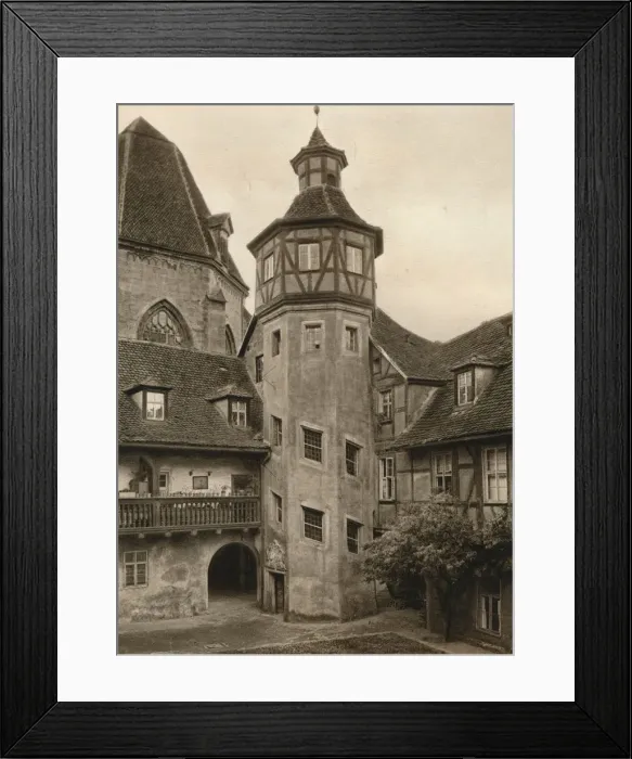 Framed Print : Ansbach - Courtyard, 1931. Artist: Kurt Hielscher Framed Print : Ansbach - Courtyard, 1931. Artist: Kurt Hielscher