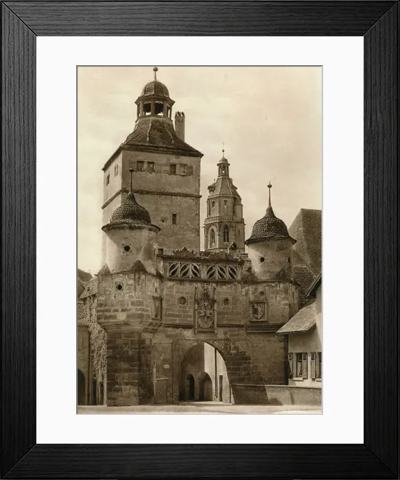 Framed Print : Weissenburg - Ellinger Gate, 1931. Artist: Kurt Hielscher Framed Print : Weissenburg - Ellinger Gate, 1931. Artist: Kurt Hielscher