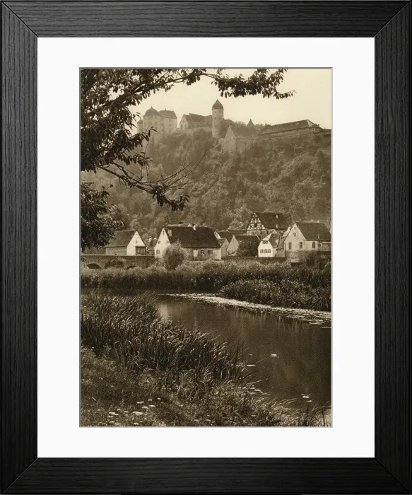 Framed Print : Harburg a. d. Wornitz, 1931. Artist: Kurt Hielscher Framed Print : Harburg a. d. Wornitz, 1931. Artist: Kurt Hielscher