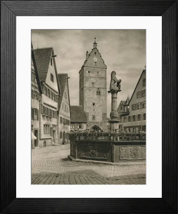 Framed Print : Dinkelsbuhl - Wormitztor, 1931. Artist: Kurt Hielscher