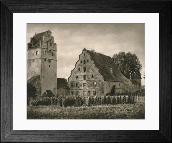 Framed Print : Dinkelsbuhl. Nordlinger Gate - Town Mill, 1931. Artist: Kurt Hielscher Framed Print : Dinkelsbuhl. Nordlinger Gate - Town Mill, 1931. Artist: Kurt Hielscher