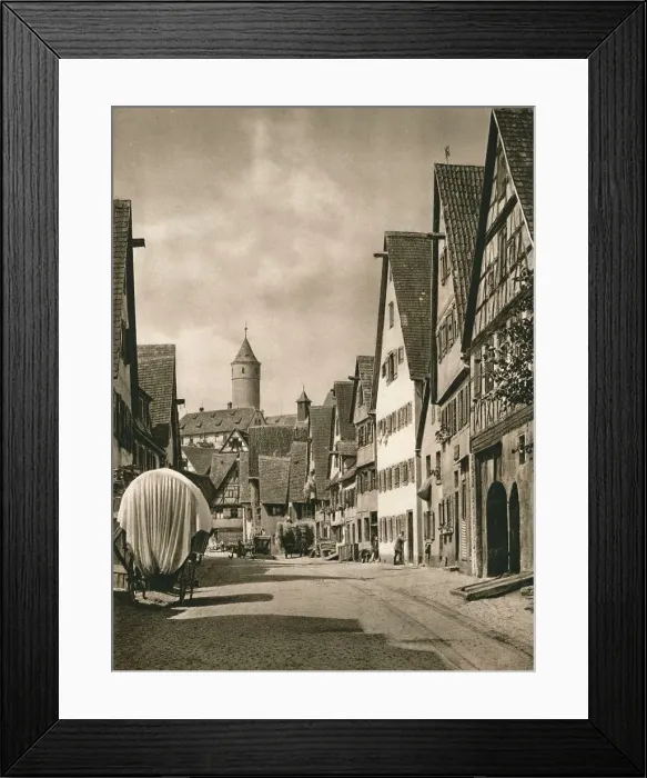 Framed Print : Dinkelsbuhl - Untere Schmiedgasse, 1931. Artist: Kurt Hielscher