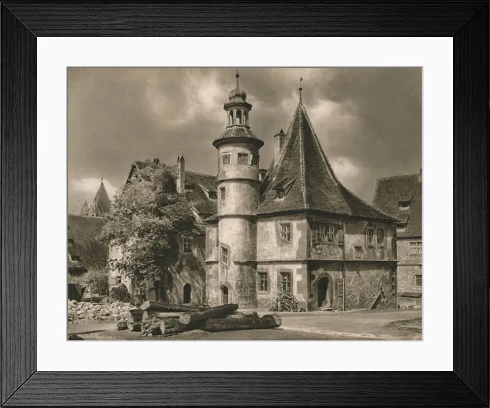 Framed Print : Rothenburg o. d. T. - Hegereiterhauschen, 1931. Artist: Kurt Hielscher Framed Print : Rothenburg o. d. T. - Hegereiterhauschen, 1931. Artist: Kurt Hielscher