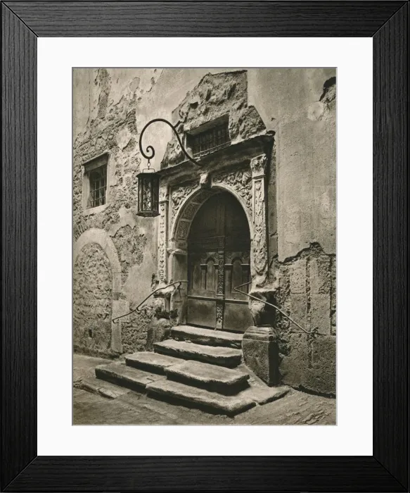 Framed Print : Rothenburg o. d. T. - Doorway of the old Town Hall, 1931. Artist: Kurt Hielscher Framed Print : Rothenburg o. d. T. - Doorway of the old Town Hall, 1931. Artist: Kurt Hielscher