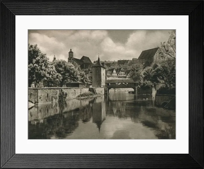 Framed Print : Schwabisch-Hall, 1931. Artist: Kurt Hielscher Framed Print : Schwabisch-Hall, 1931. Artist: Kurt Hielscher
