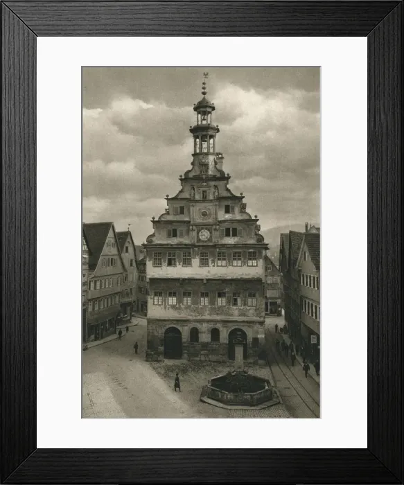 Framed Print : Esslingen. Old Town Hall, 1931. Artist: Kurt Hielscher