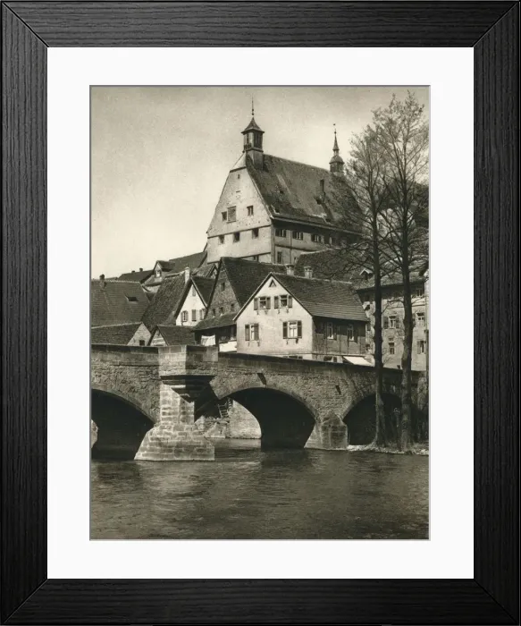 Framed Print : Besigheim a. Neckar, 1931. Artist: Kurt Hielscher Framed Print : Besigheim a. Neckar, 1931. Artist: Kurt Hielscher