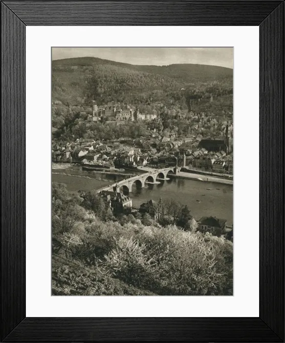 Framed Print : Heidelberg, 1931. Artist: Kurt Hielscher Framed Print : Heidelberg, 1931. Artist: Kurt Hielscher