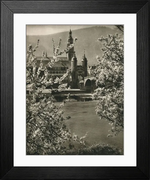 Framed Print : Heidelberg. On the old Neckar Bridge, 1931. Artist: Kurt Hielscher Framed Print : Heidelberg. On the old Neckar Bridge, 1931. Artist: Kurt Hielscher