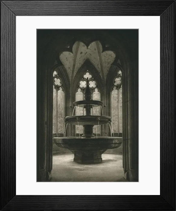 Framed Print : Kloster Maulbronn - Maulbronn Abbey, Well in the Cloister, 1931. Artist: Kurt Hielscher Framed Print : Kloster Maulbronn - Maulbronn Abbey, Well in the Cloister, 1931. Artist: Kurt Hielscher