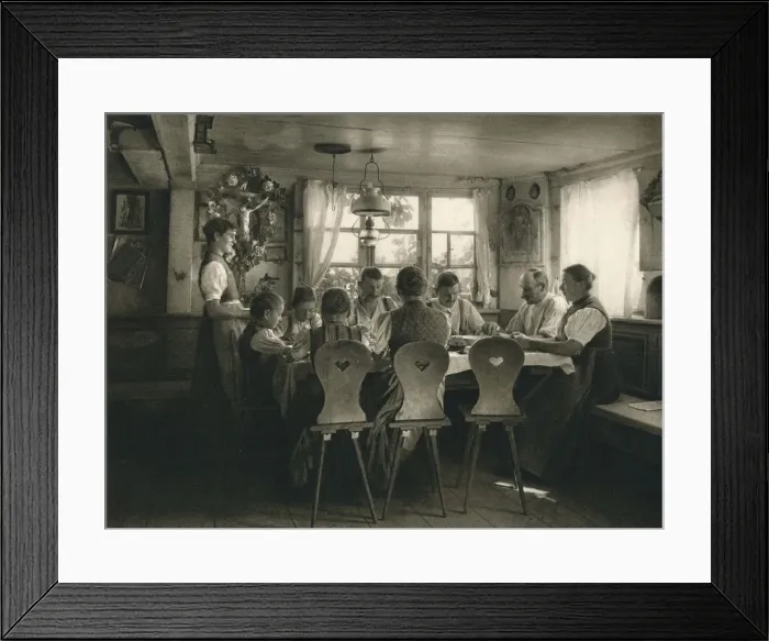Framed Print : Mittagsmahl im Schwarzwaldbauernhaus - Lunch in a Black Forest farm-house, 1931. Artist: Kurt Hielscher Framed Print : Mittagsmahl im Schwarzwaldbauernhaus - Lunch in a Black Forest farm-house, 1931. Artist: Kurt Hielscher