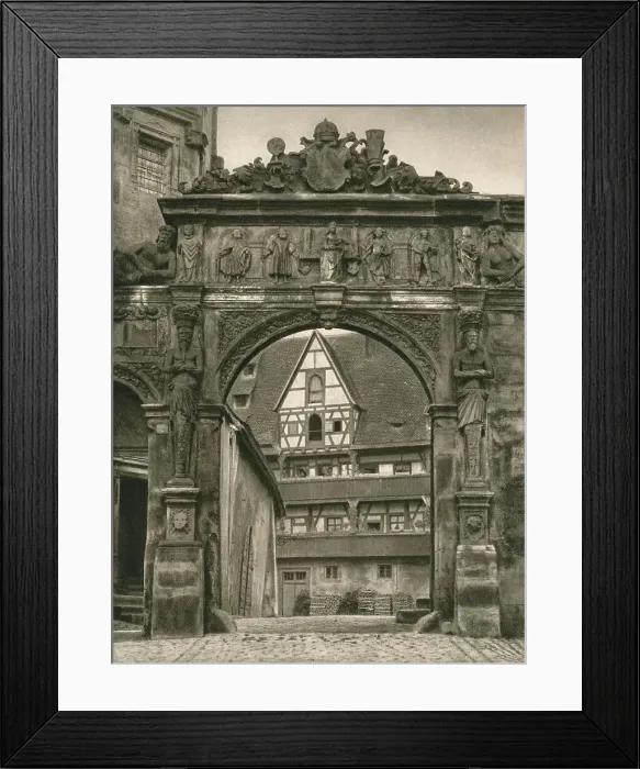 Framed Print : Bamberg - View of the Old Residence courtyard, 1931. Artist: Kurt Hielscher Framed Print : Bamberg - View of the Old Residence courtyard, 1931. Artist: Kurt Hielscher