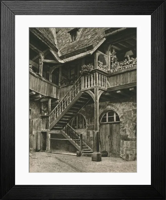 Framed Print : Bamberg - Corner in the courtyard of the Old Residence, 1931. Artist: Kurt Hielscher Framed Print : Bamberg - Corner in the courtyard of the Old Residence, 1931. Artist: Kurt Hielscher