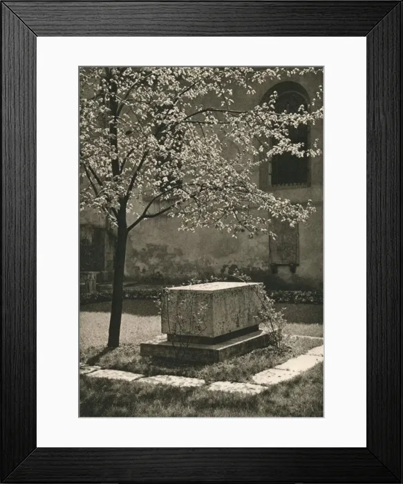 Framed Print : Wurzburg - Tomb of Walther von der Vogelweide, 1931. Artist: Kurt Hielscher Framed Print : Wurzburg - Tomb of Walther von der Vogelweide, 1931. Artist: Kurt Hielscher