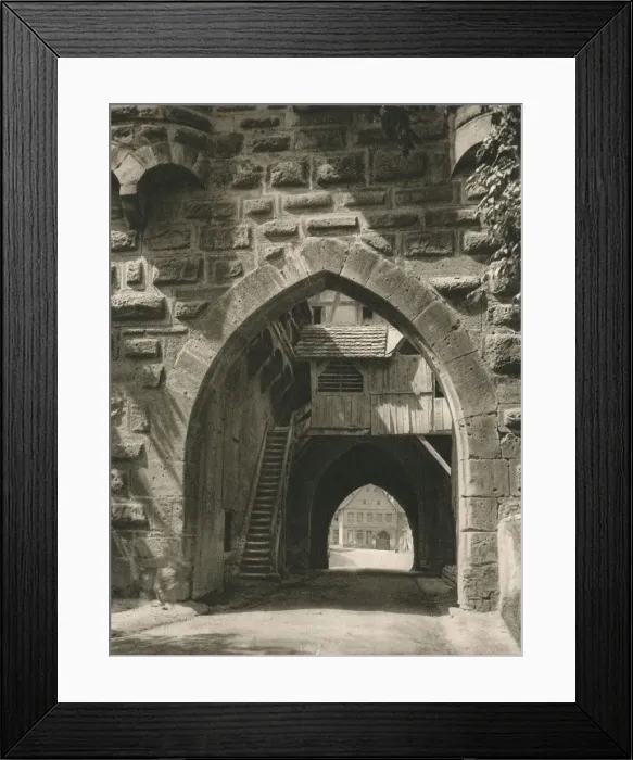Framed Print : Iphofen - Einersheimer Tor, 1931. Artist: Kurt Hielscher Framed Print : Iphofen - Einersheimer Tor, 1931. Artist: Kurt Hielscher