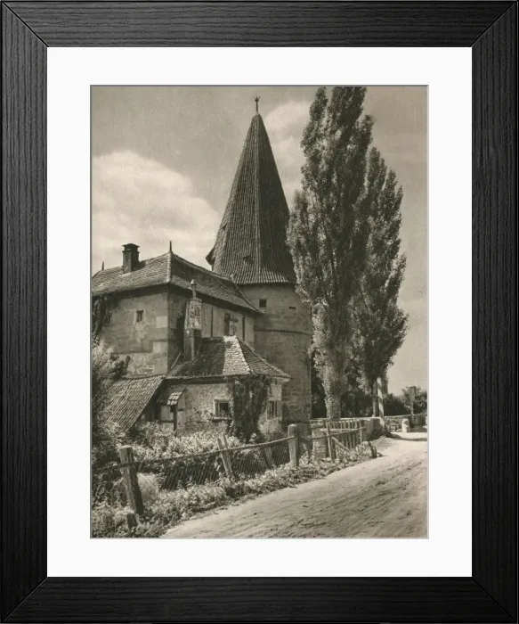 Framed Print : Iphofen - Rodelseer Tor, 1931. Artist: Kurt Hielscher Framed Print : Iphofen - Rodelseer Tor, 1931. Artist: Kurt Hielscher