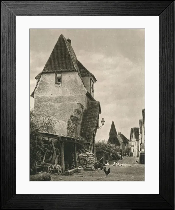 Framed Print : Sulzfeld a. Main - Town Wall, 1931. Artist: Kurt Hielscher Framed Print : Sulzfeld a. Main - Town Wall, 1931. Artist: Kurt Hielscher