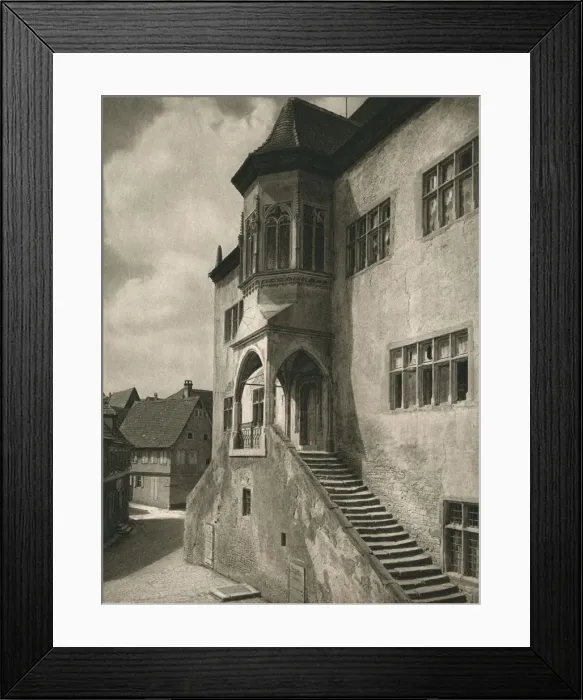 Framed Print : Dettelbach a. Main - Rathaus, 1931. Artist: Kurt Hielscher Framed Print : Dettelbach a. Main - Rathaus, 1931. Artist: Kurt Hielscher