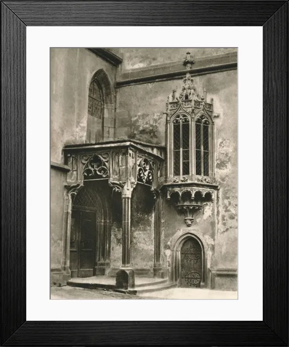 Framed Print : Wertheim a. Main - Porch and choir of the Parochial Church, 1931. Artist: Kurt Hielscher Framed Print : Wertheim a. Main - Porch and choir of the Parochial Church, 1931. Artist: Kurt Hielscher