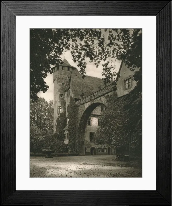 Framed Print : Michelstadt (Odenwald) - Schloss Furstenau, 1931. Artist: Kurt Hielscher Framed Print : Michelstadt (Odenwald) - Schloss Furstenau, 1931. Artist: Kurt Hielscher