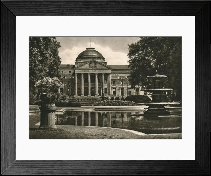 Framed Print : Wiesbaden - Kurhaus, 1931. Artist: Kurt Hielscher Framed Print : Wiesbaden - Kurhaus, 1931. Artist: Kurt Hielscher